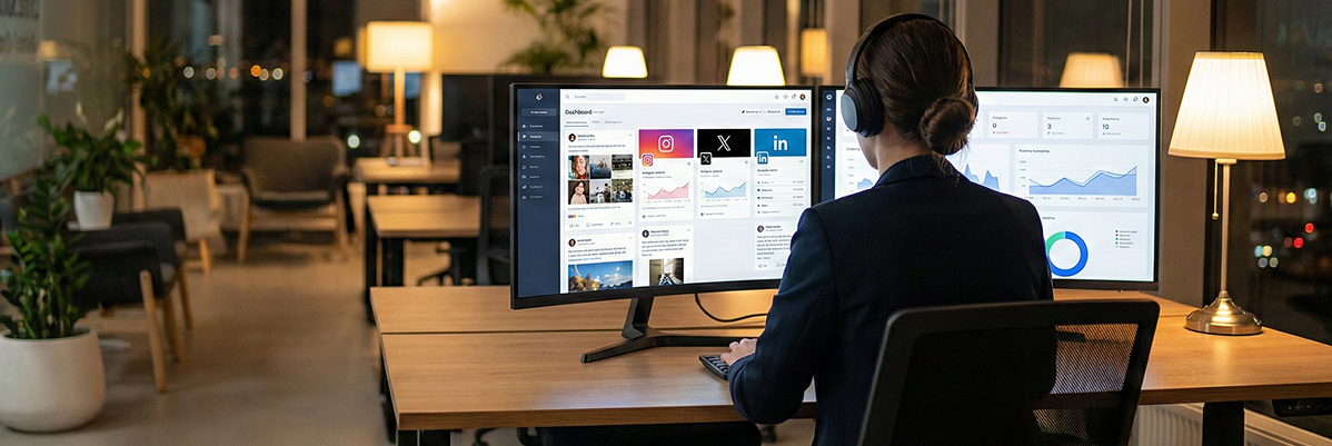 Team discussing digital marketing strategy